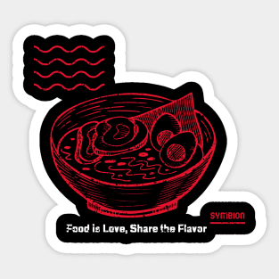 Food is Love, Share the Flavor Sticker